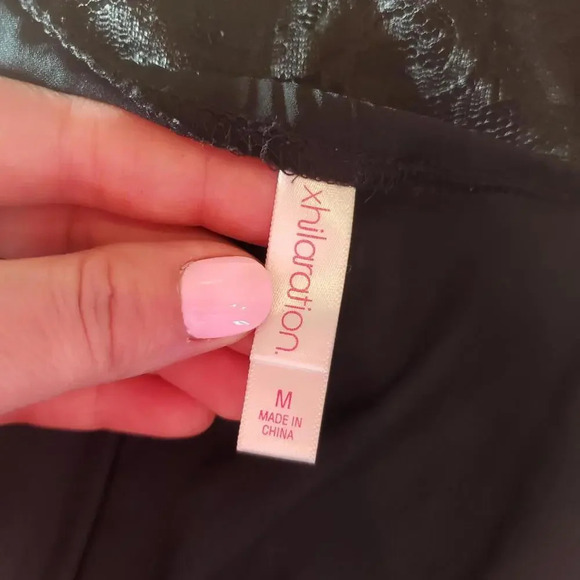 Xhilaration Black Ruffle Lace Mini Dress Size Medium Women's Juniors NWOT - Picture 3 of 13